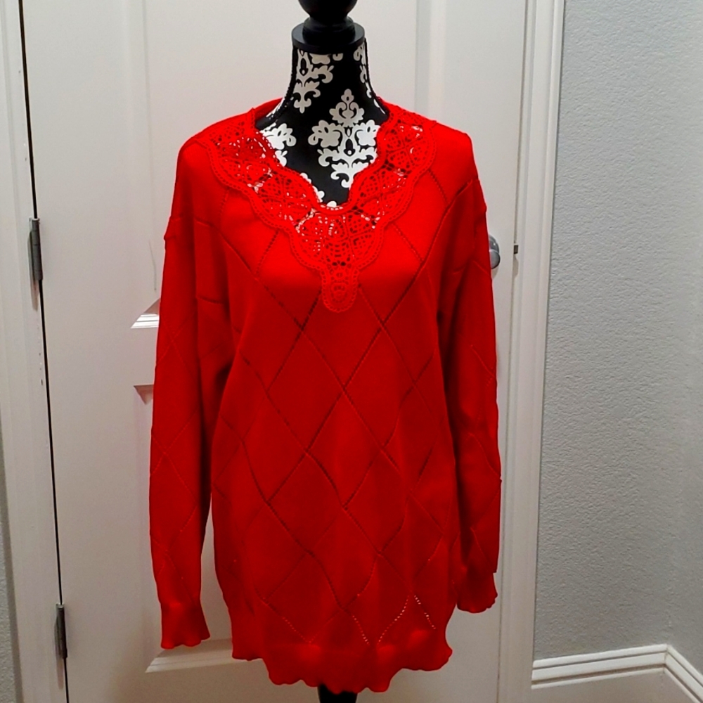 Women's Red Sweater ,X-Large